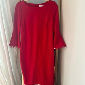 Calvin Klein red dress